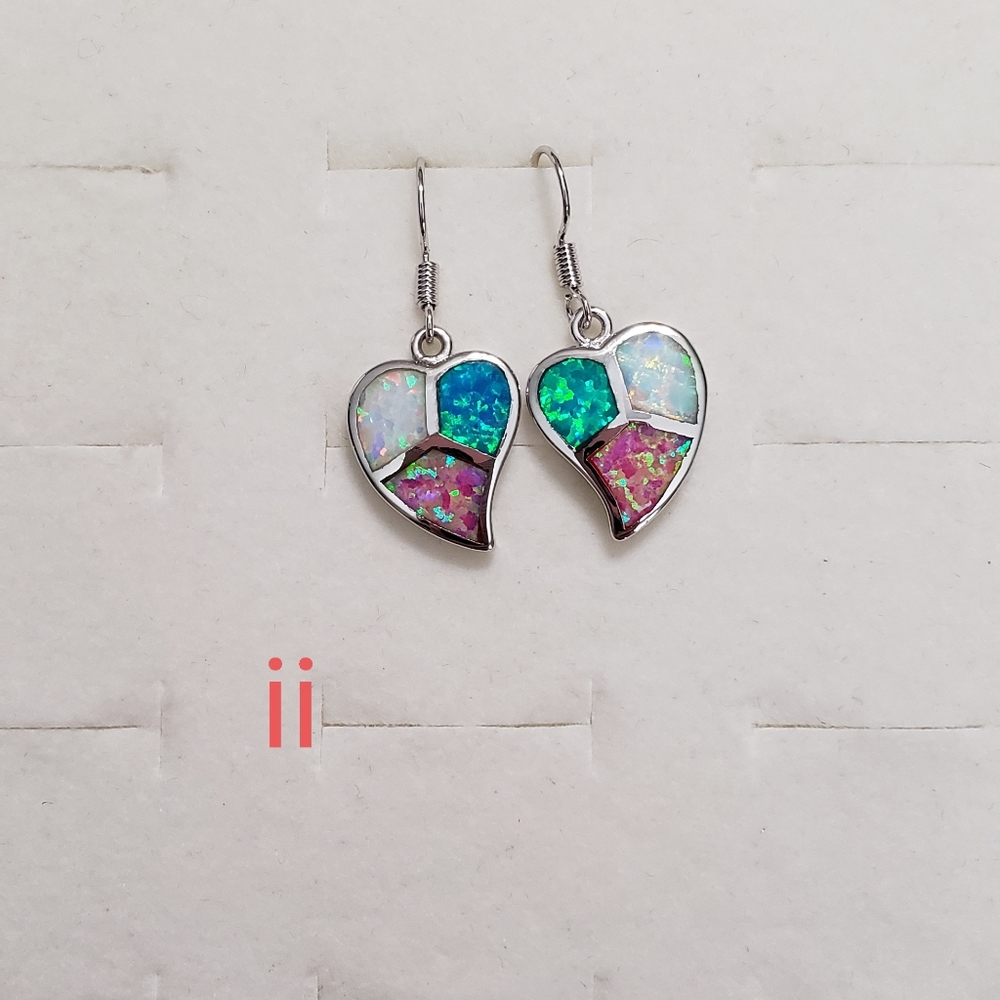 Several Pair of Fire Opal Earrings